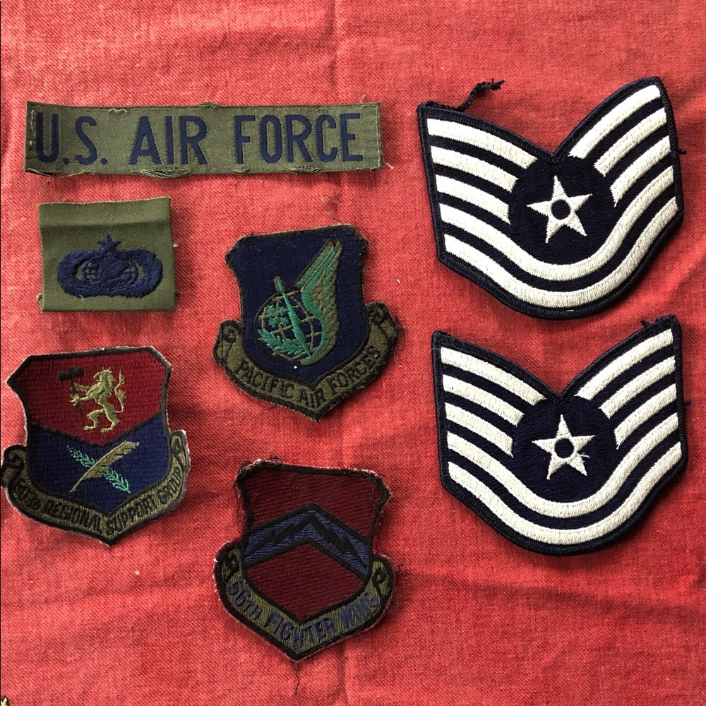 Vtg USAF Air Force and military patches